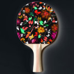 Raquette De Ping Pong Haut<br><div class="desc">Jolie texture florale colorée vintage</div>