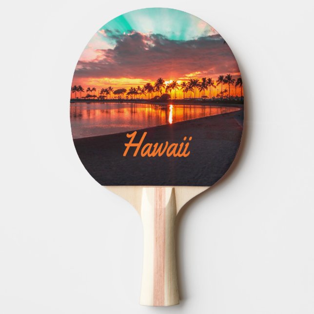 Raquette De Ping Pong Hawaii Beach Hawaii Îles Hawaii (Devant)
