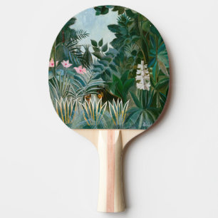 Raquette De Ping Pong Henri Rousseau - La jungle équatoriale