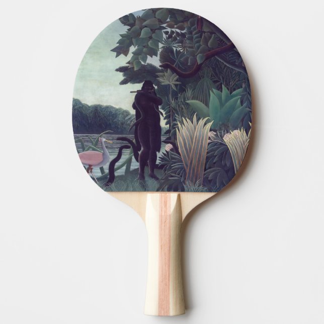 Raquette De Ping Pong Henri Rousseau - Le Charmeur Des Serpents (Devant)