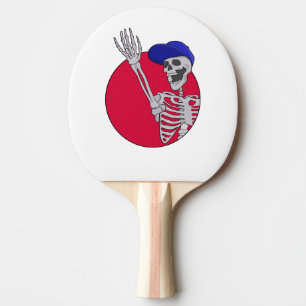 Raquette De Ping Pong Hey Amis Cool et drôle Squelette