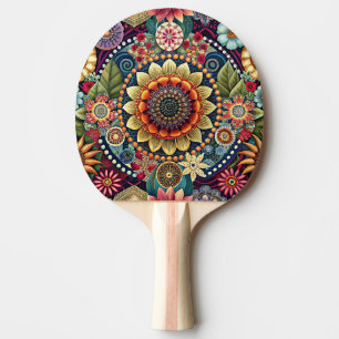 Raquette De Ping Pong Hippie Art Ping Paddle