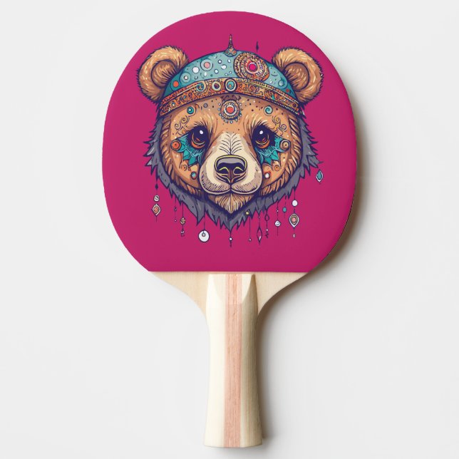 Raquette De Ping Pong Hippie Bear I (Devant)