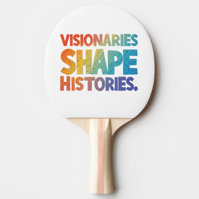Raquette De Ping Pong Historiques des formes des visionnaires (Devant)