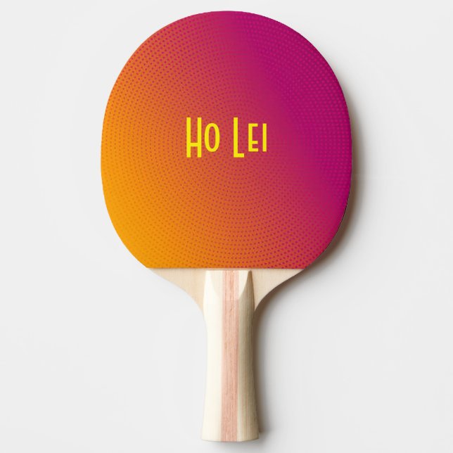 Raquette De Ping Pong HoLei framboise et orange (Devant)