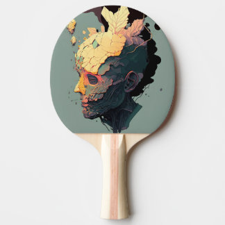 Raquette De Ping Pong Homme flottant Abstrait