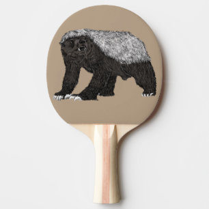 Raquette De Ping Pong Honey Badger Nasty animal sauvage