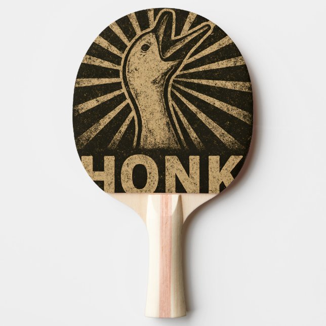 Raquette De Ping Pong Honk Goose Funny Duck Chicken Mème (Devant)