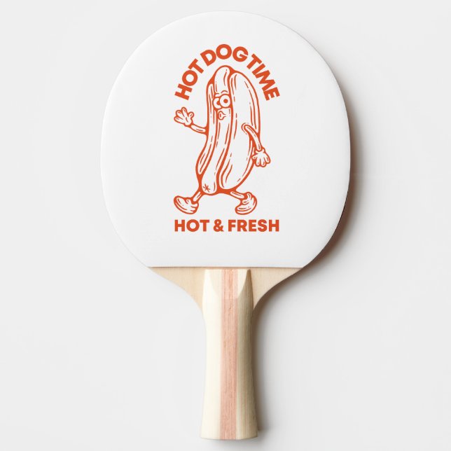 Raquette De Ping Pong Hot Dog Time (Devant)