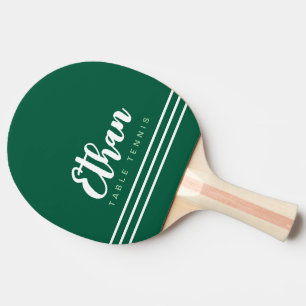 Raquette De Ping Pong Hunter-Green Table-Tennis Nom avec 3 bandes