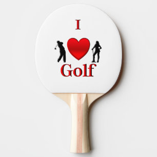 Raquette De Ping Pong I Heart Golf