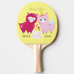 Raquette De Ping Pong I Lots You Llama Customisé Cadeau Lui