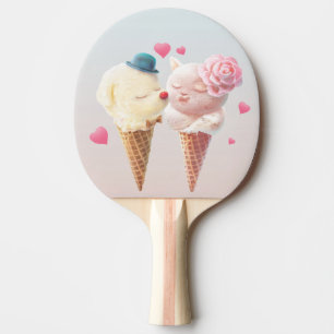 Raquette De Ping Pong Ice Cream Love