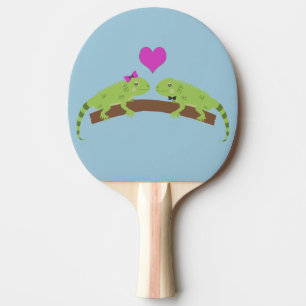 Raquette De Ping Pong Iguana Love