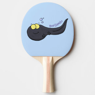 Raquette De Ping Pong Illustration amusante de dessin animé en têtard