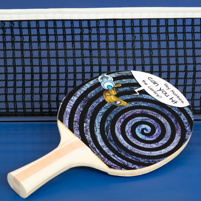 Raquette De Ping Pong Illustration Blue Kids Extérieur Spirale hypnotiqu (Insitu)