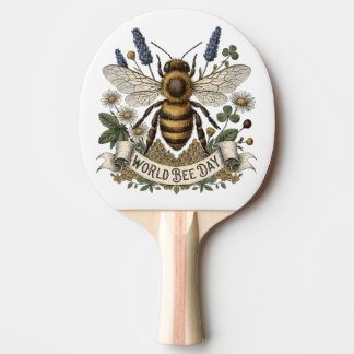 Raquette De Ping Pong Illustration botanique vintage pour la Journée mon