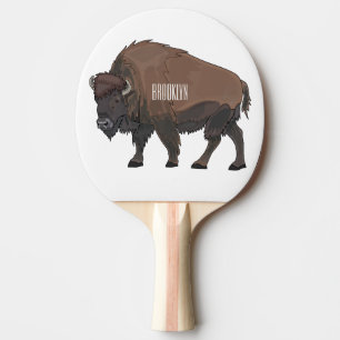 Raquette De Ping Pong Illustration de bison