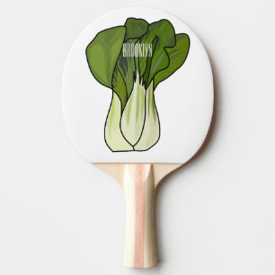 Raquette De Ping Pong Illustration de Bok choy