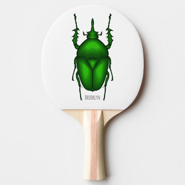 Raquette De Ping Pong Illustration de bug Mecynorhina torquata (Devant)