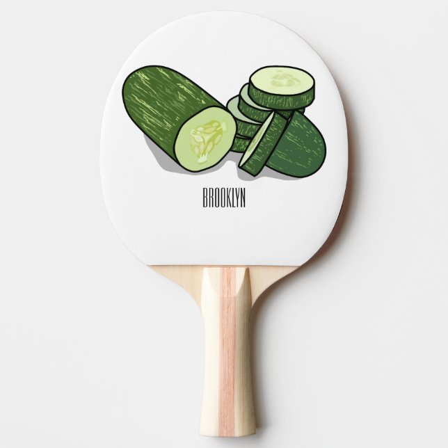 Raquette De Ping Pong Illustration de combre (Devant)