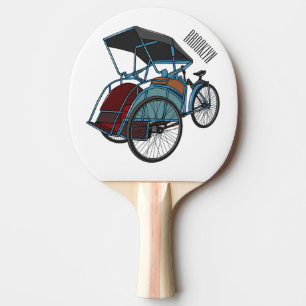 Raquette De Ping Pong Illustration de cyclo-pousse