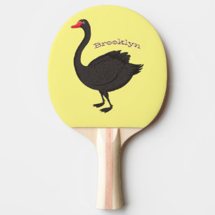 Raquette De Ping Pong Illustration de cygne noir