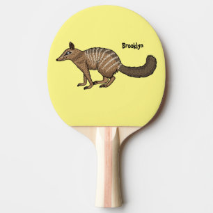 Raquette De Ping Pong Illustration de dessin animé joyeux numbat