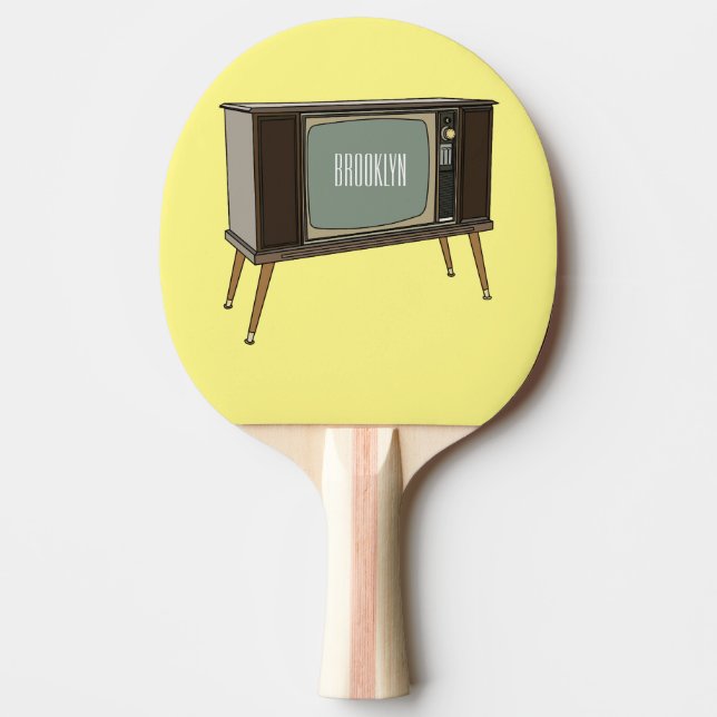 Raquette De Ping Pong illustration de dessin animé télévisé (Devant)