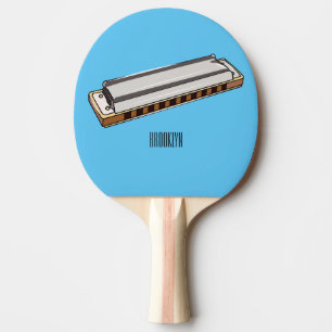 Raquette De Ping Pong Illustration de dessin d'Harmonica