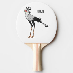 Raquette De Ping Pong Illustration de dessin du secrétaire pour oiseaux