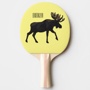 Raquette De Ping Pong Illustration de dessin sur l'orignal