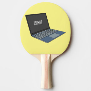 Raquette De Ping Pong Illustration de dessin sur ordinateur portable