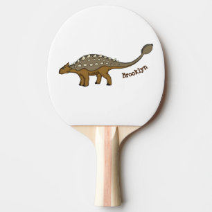 Raquette De Ping Pong Illustration de dinosaure blindé Ankylosaurus