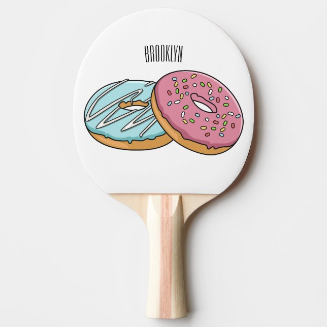 Raquette De Ping Pong Illustration de Donut (Devant)
