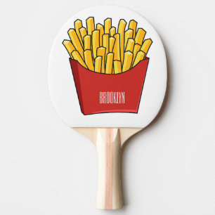 Raquette De Ping Pong Illustration de frites