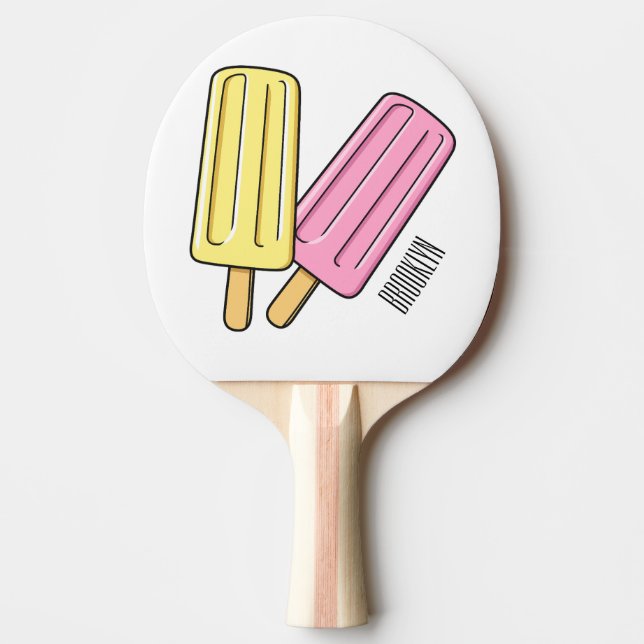 Raquette De Ping Pong Illustration de Ice pop (Devant)