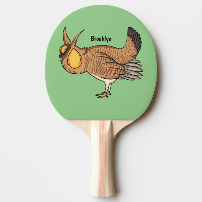 Raquette De Ping Pong Illustration de la bande dessinée de poulet de pra (Devant)
