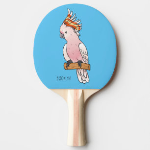 Raquette De Ping Pong Illustration de la caricature de l'oiseau de cobay