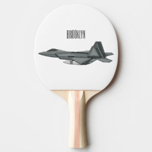 Raquette De Ping Pong Illustration de l'avion de chasse