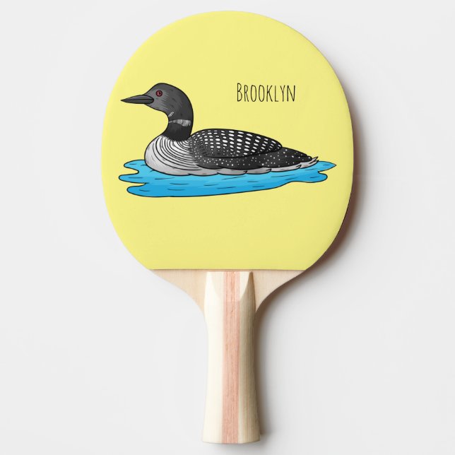 Raquette De Ping Pong Illustration de Loon bird (Devant)