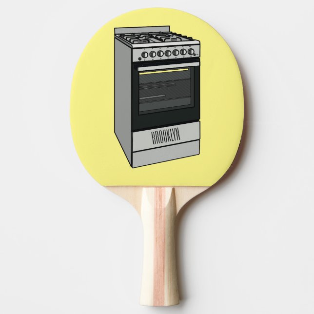 Raquette De Ping Pong Illustration de poêle électrique (Devant)