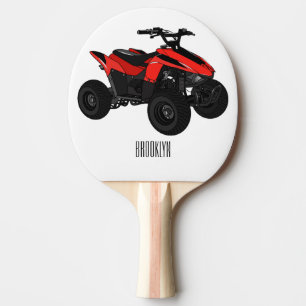 Raquette De Ping Pong Illustration de Quad bike atv