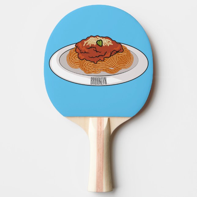 Raquette De Ping Pong Illustration de Spaghetti (Devant)