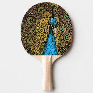 Raquette De Ping Pong Illustration de splendeur de paon
