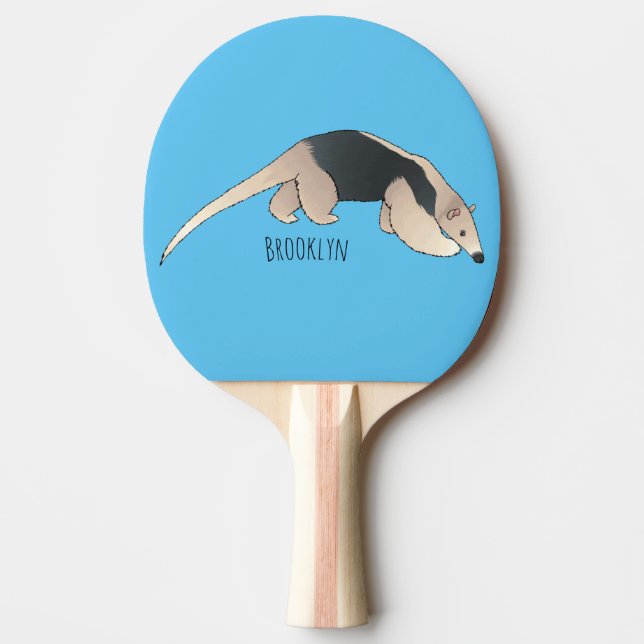 Raquette De Ping Pong Illustration de Tamandua (Devant)