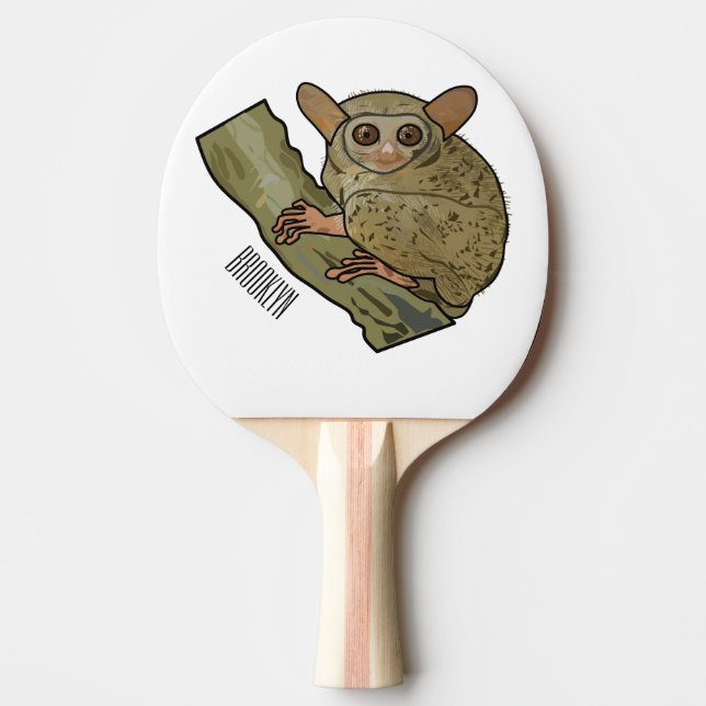 Raquette De Ping Pong Illustration de Tarsier (Devant)