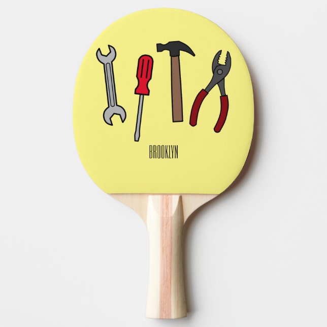 Raquette De Ping Pong Illustration des outils de menuiserie (Devant)