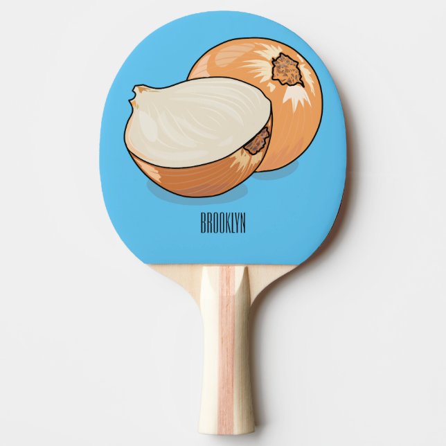 Raquette De Ping Pong Illustration d'oignon (Devant)
