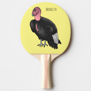 Raquette De Ping Pong Illustration d'oiseau condor de Californie